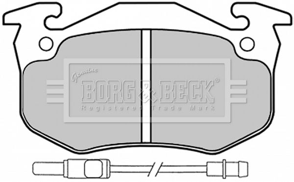 BORG & BECK Комплект тормозных колодок, дисковый тормоз BBP1525